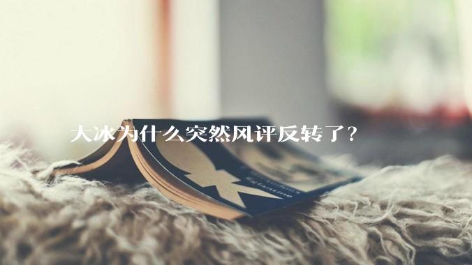 大冰为什么突然风评反转了？